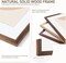8x10 Picture Frame Set of 4 Natural Solid Walnut Photo Frames with 5x7 Removable Mat
